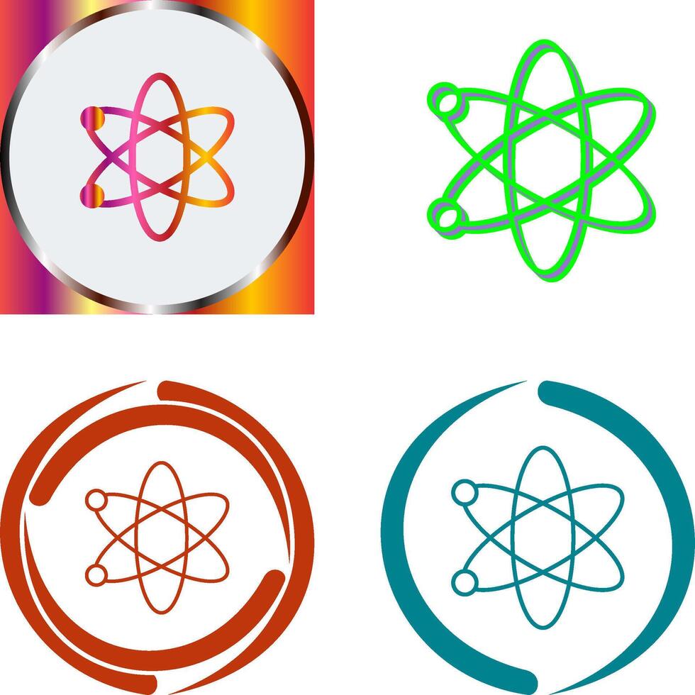 Atom Icon Design vector