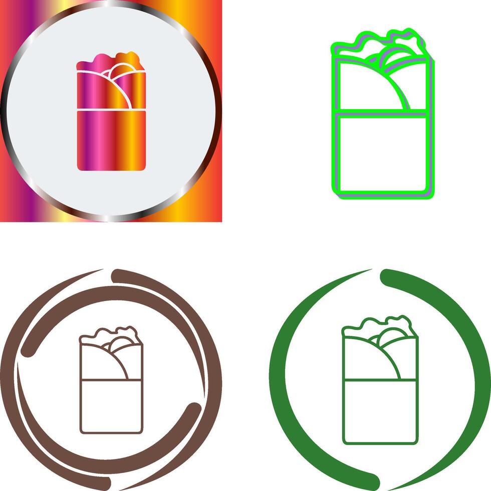 Kebab Icon Design vector