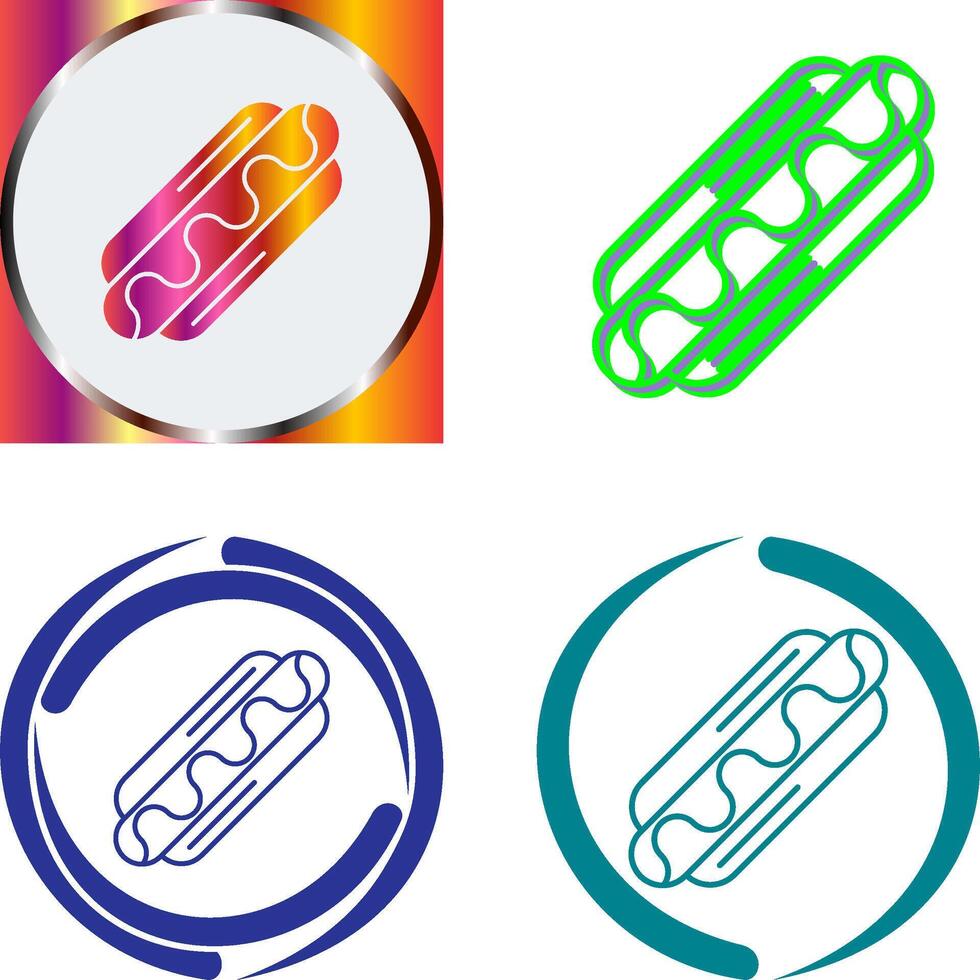 Hotdog Icon Design vector