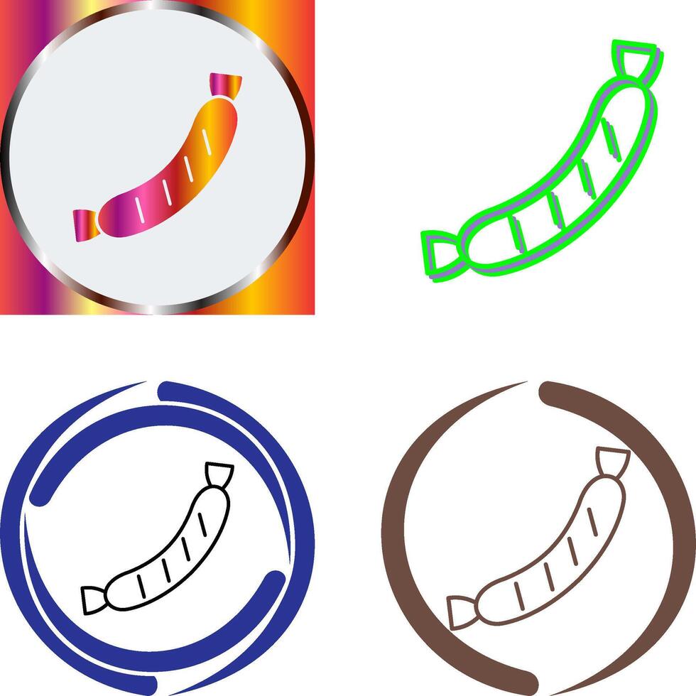Sausage Icon Design vector