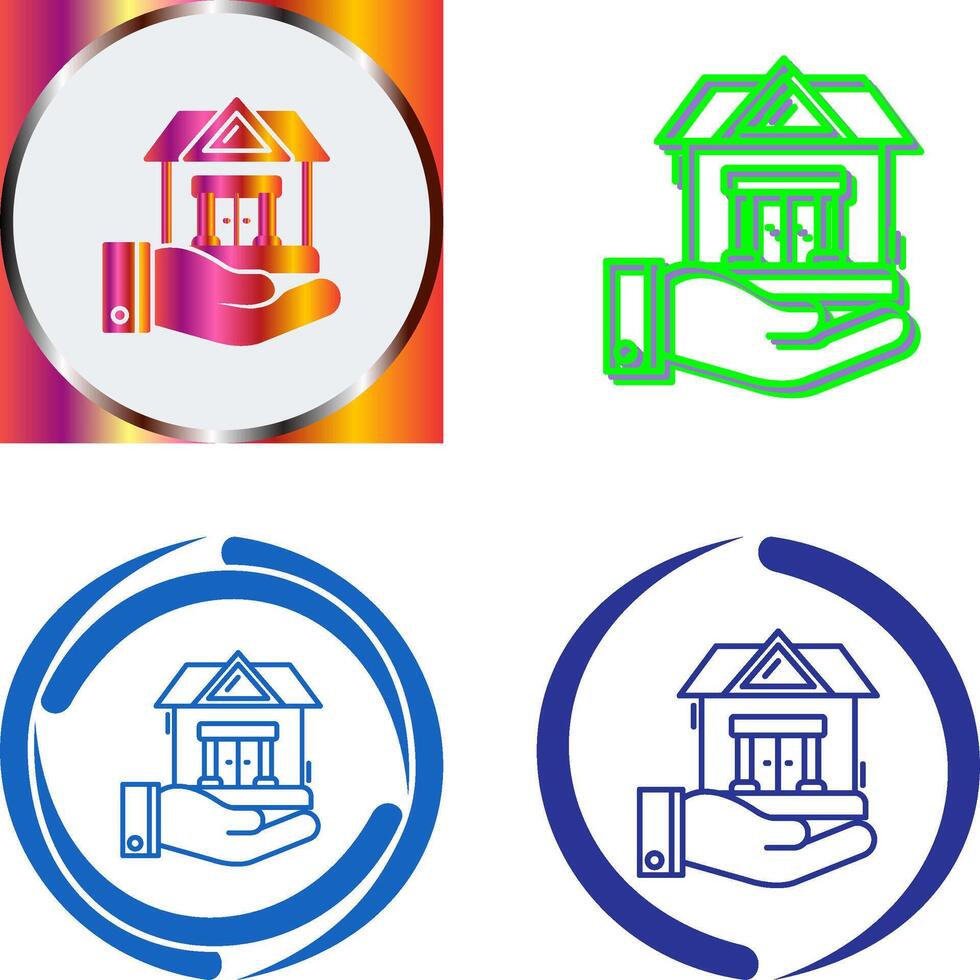 House Protection Icon Design vector