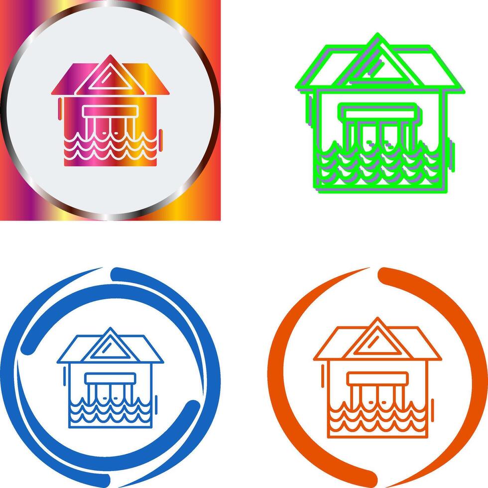 Natural Disaster Icon Design vector