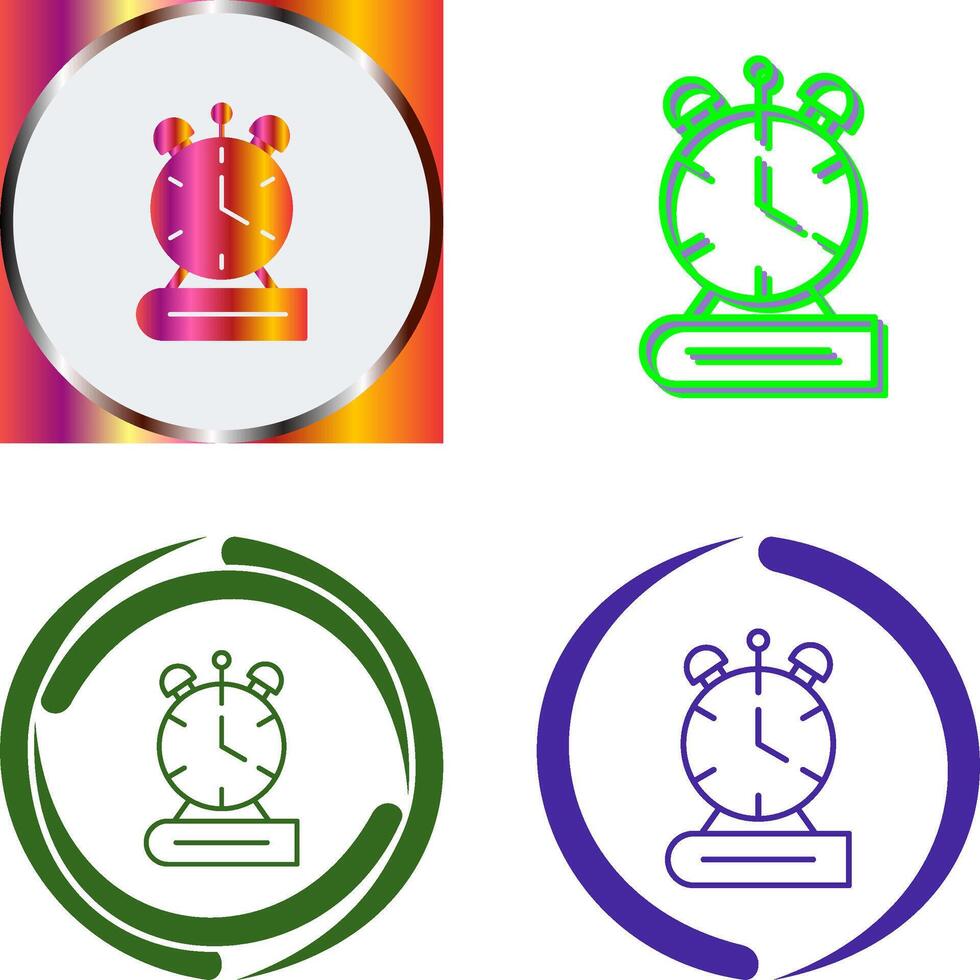 Alarm Clock Icon Design vector