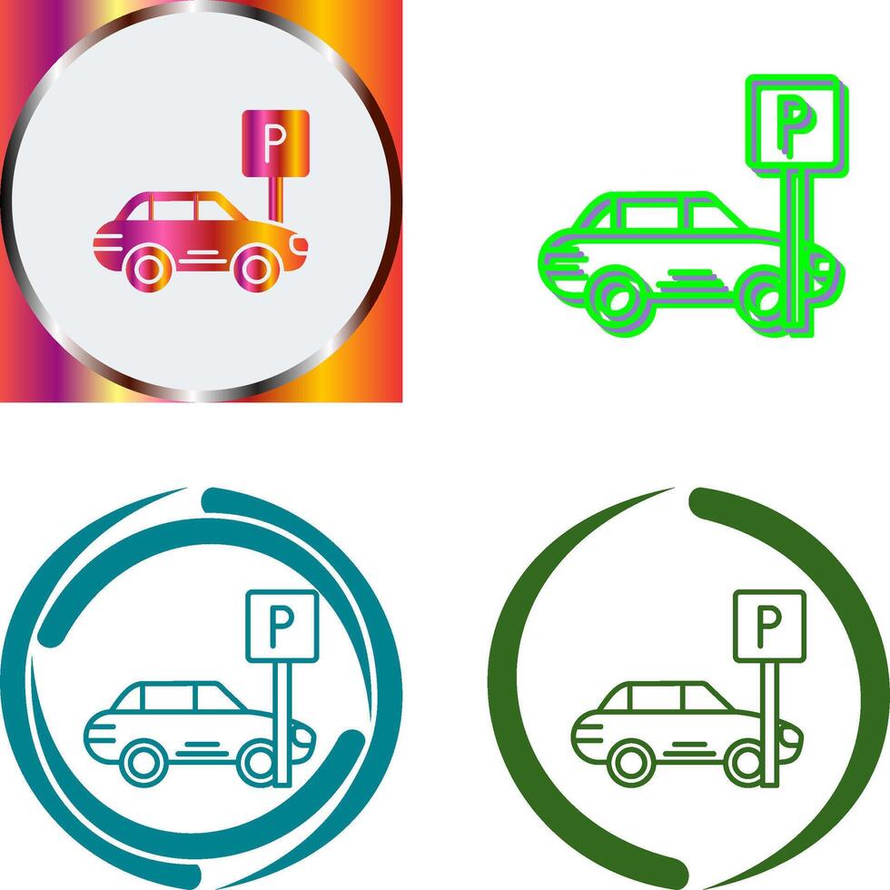 Parking Icon Design vector