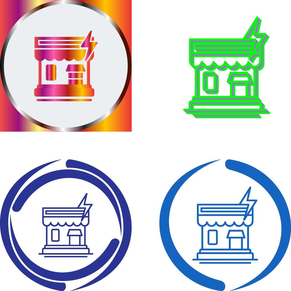 Natural Disaster Icon Design vector