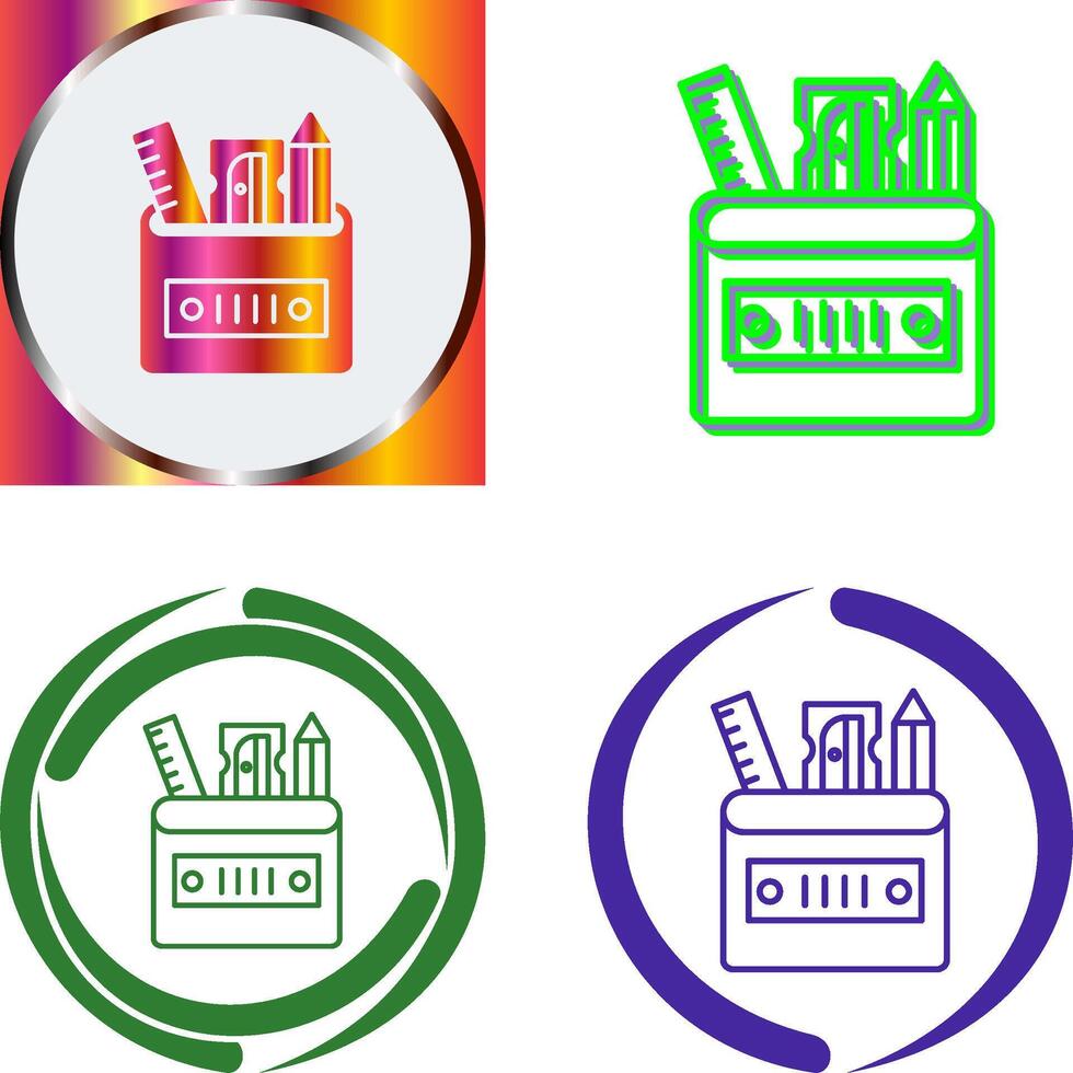 Stationery Icon Design vector