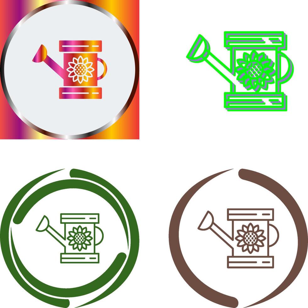Watering Can Icon Design vector