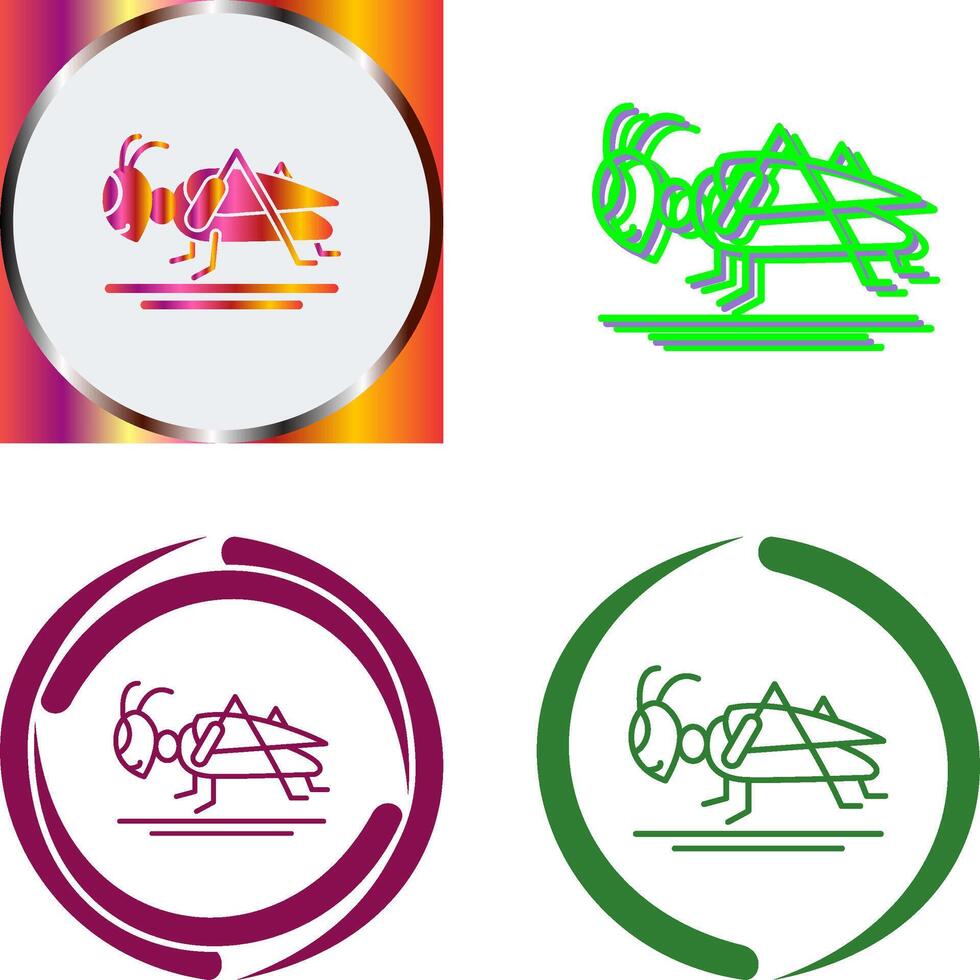 Grasshopper Icon Design vector