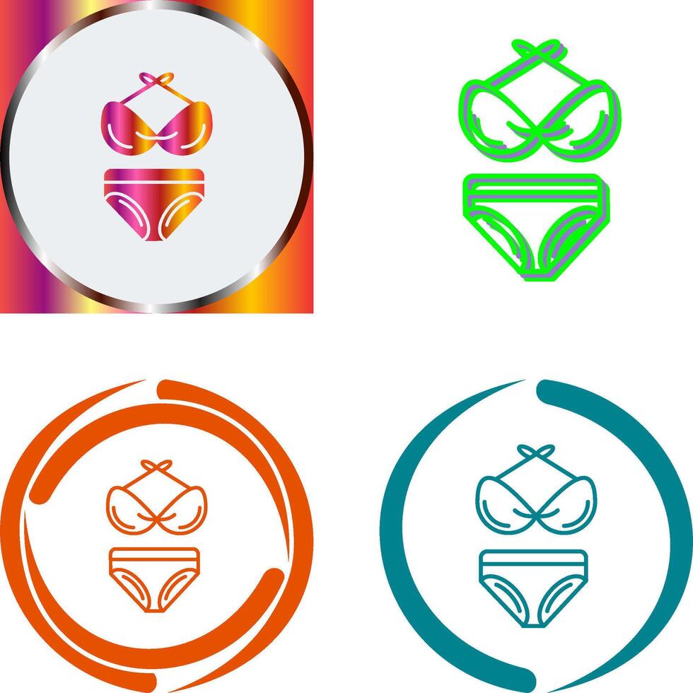 Bikini Icon Design vector