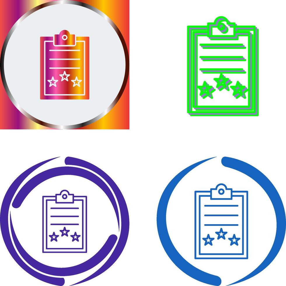 Result Icon Design vector