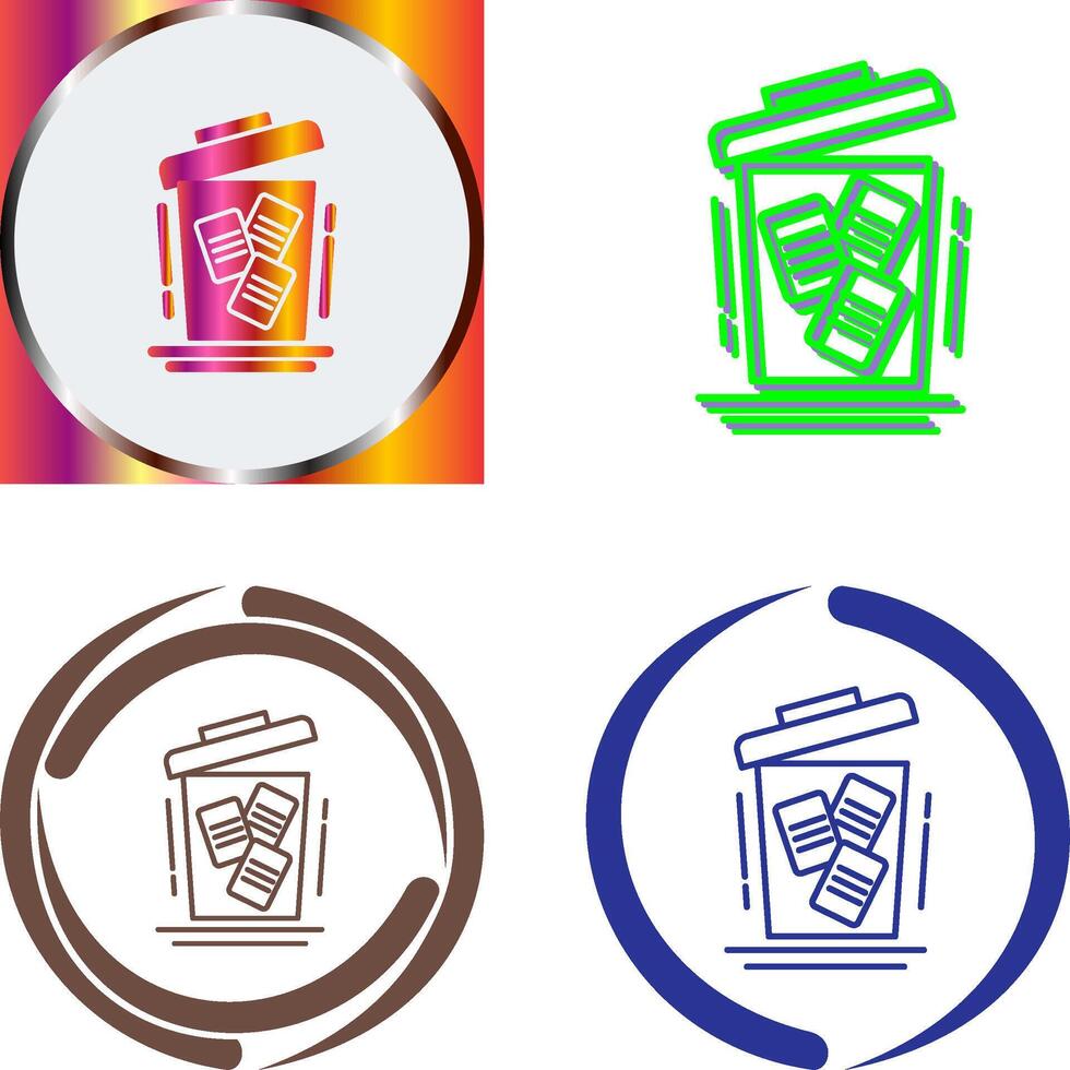 Delete Icon Design vector