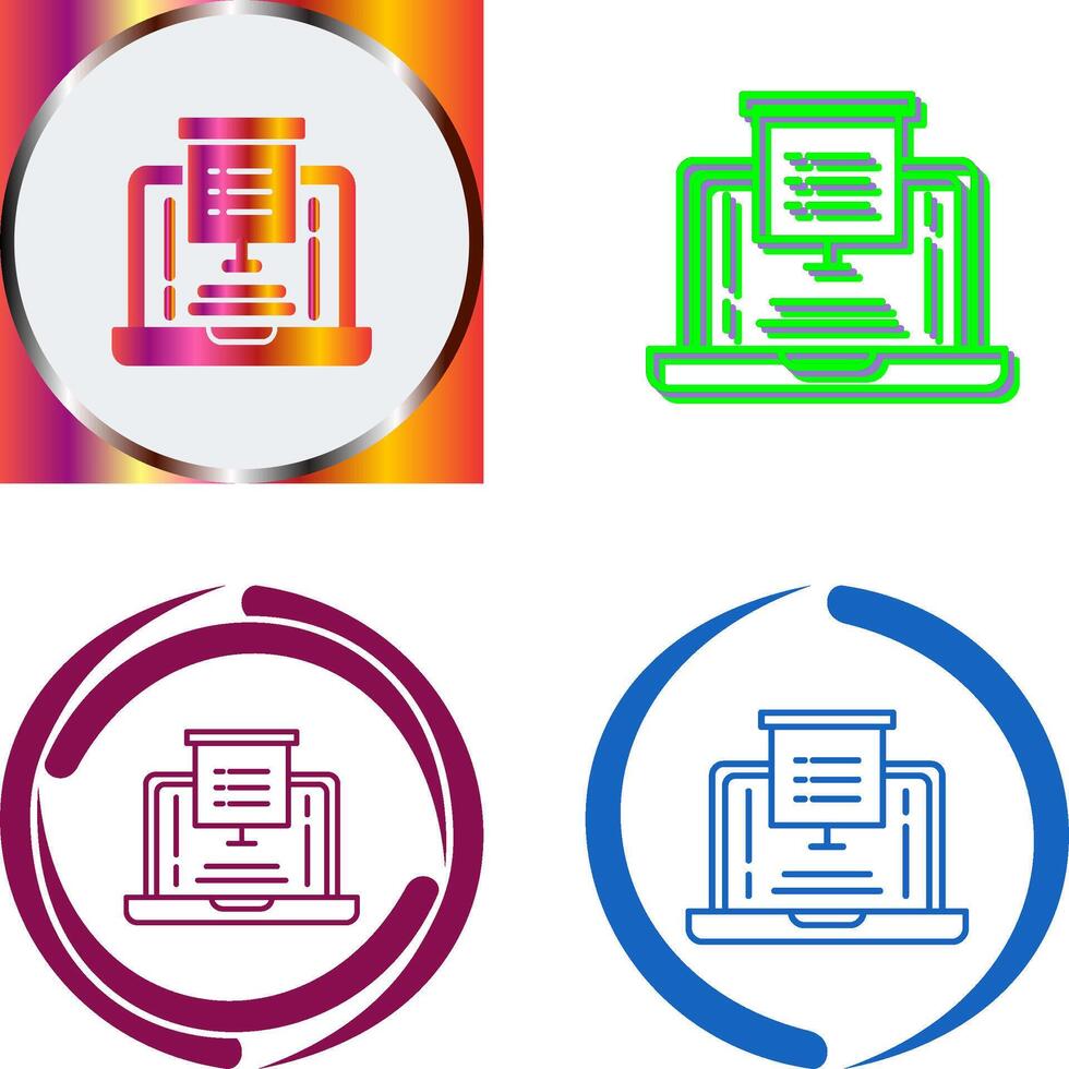 Presentation Icon Design vector