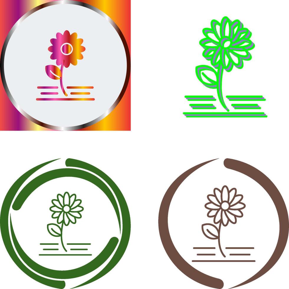 Flowers Icon Design vector