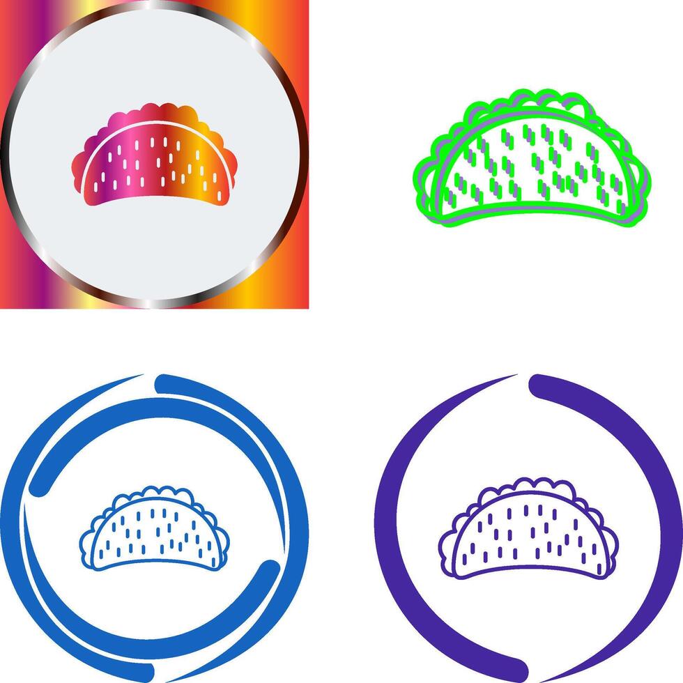 Tacos Icon Design vector