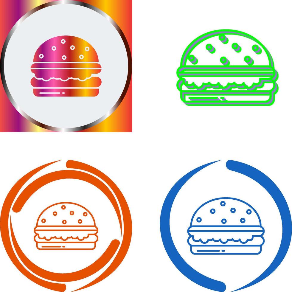 Burger Icon Design vector