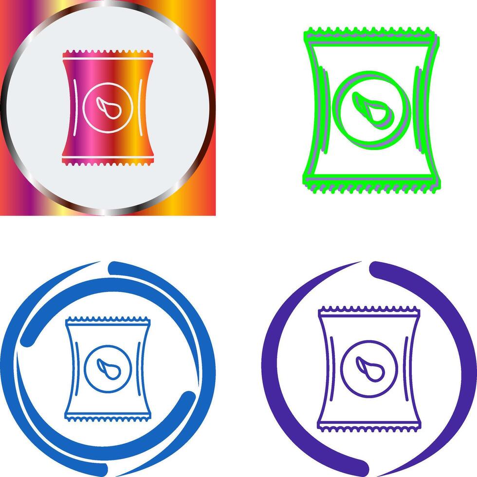 Chips Icon Design vector