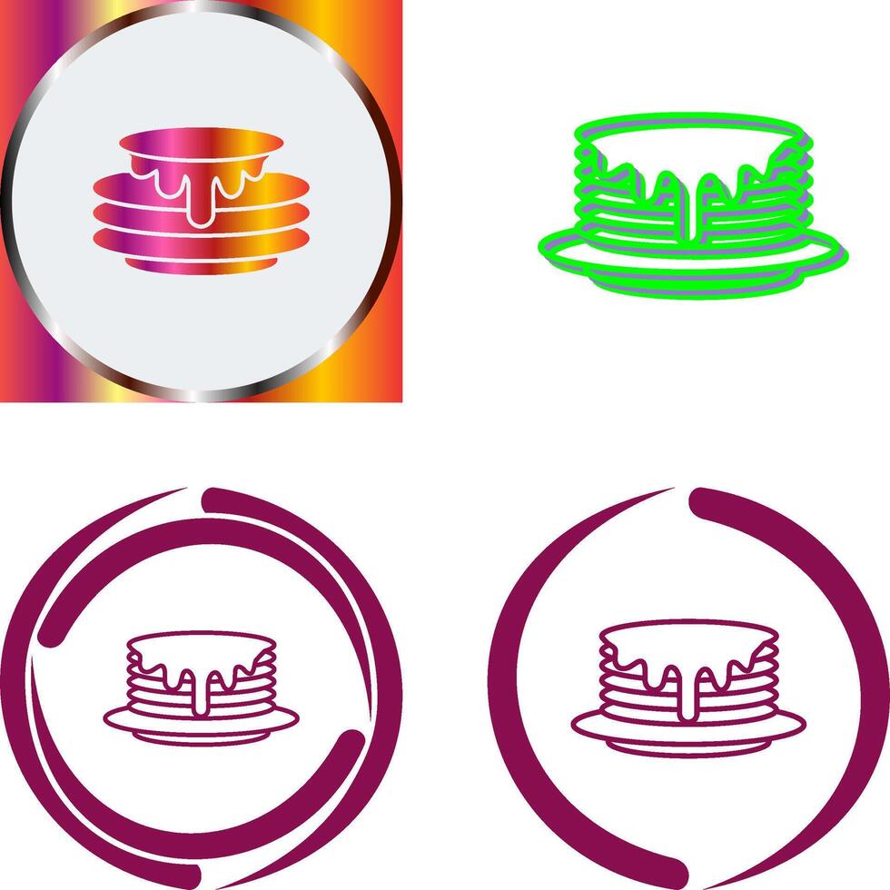 Pancake Icon Design vector