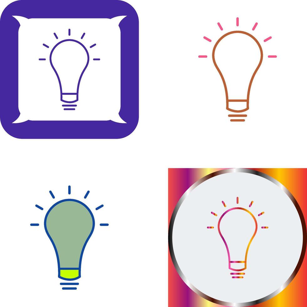 Innovative Idea Icon Design vector
