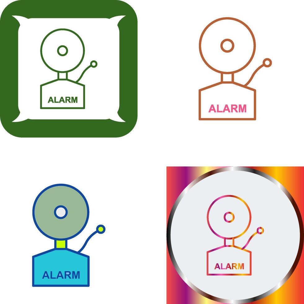 Alarms Icon Design vector