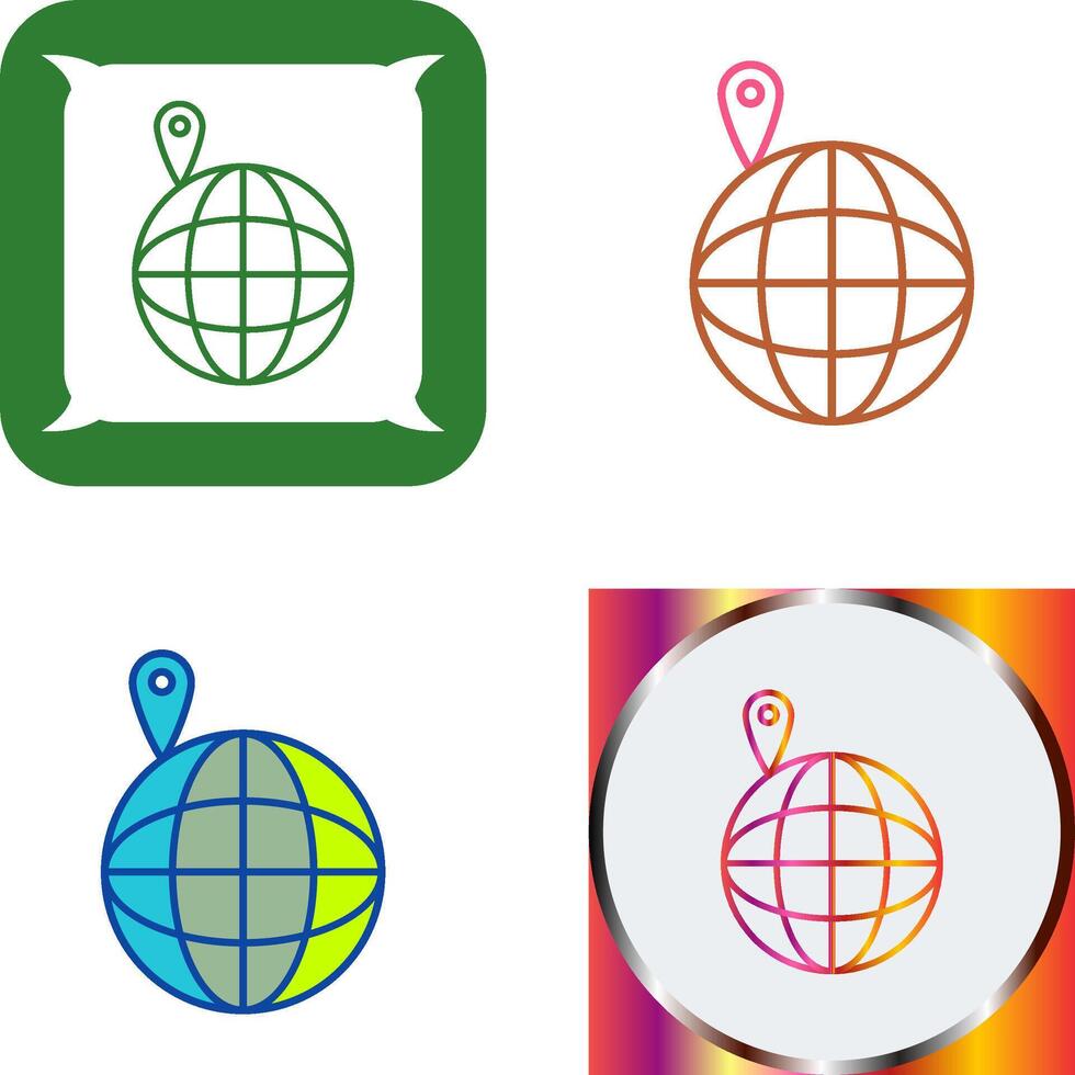Vacation Spots Icon Design vector