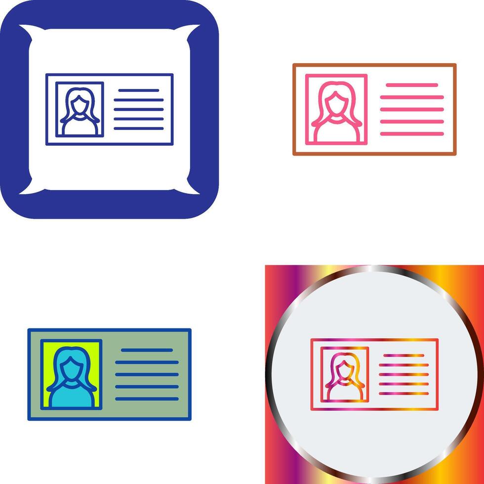 Female Profile Icon Design vector
