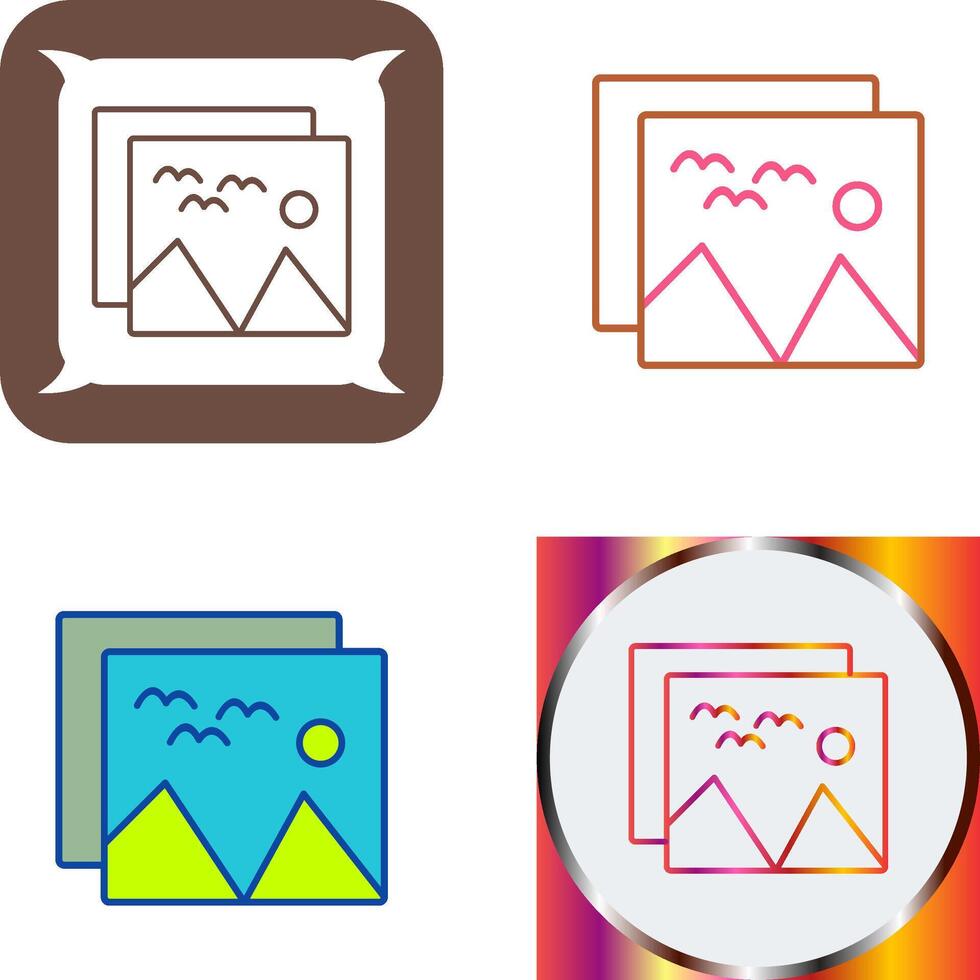 Pictures Icon Design vector
