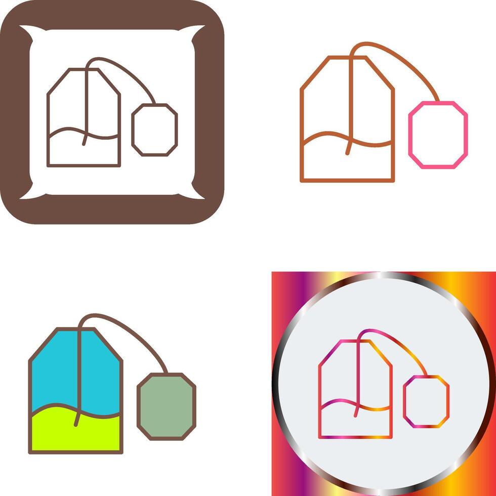 Tea Bag Icon Design vector