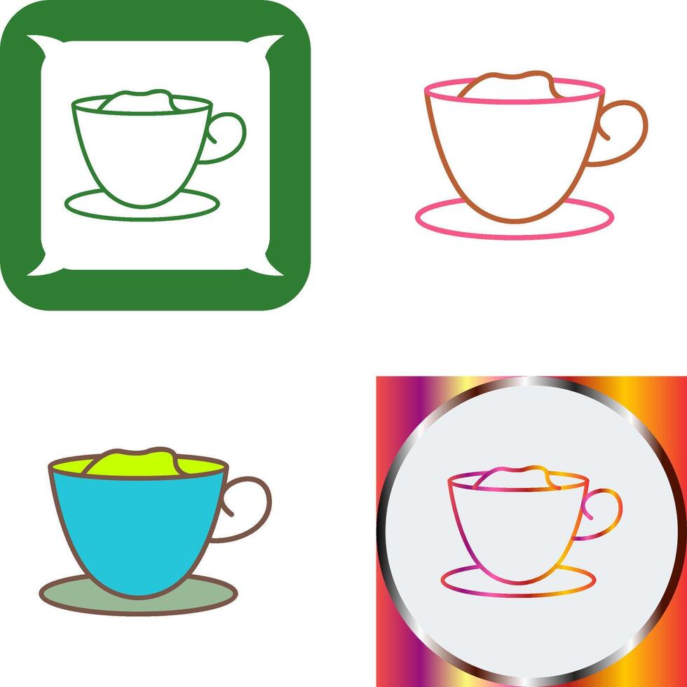 Creamy Coffee Icon Design vector