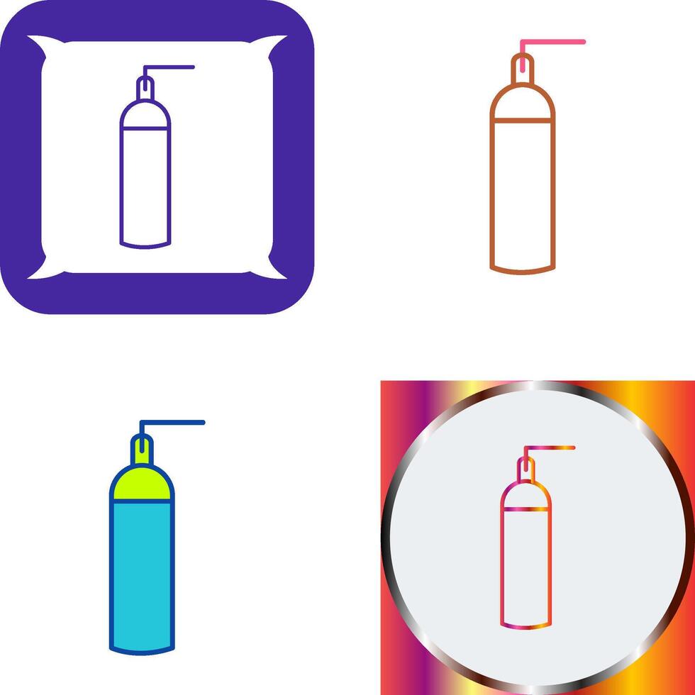 Unique Oxygen Tanks Icon Design vector