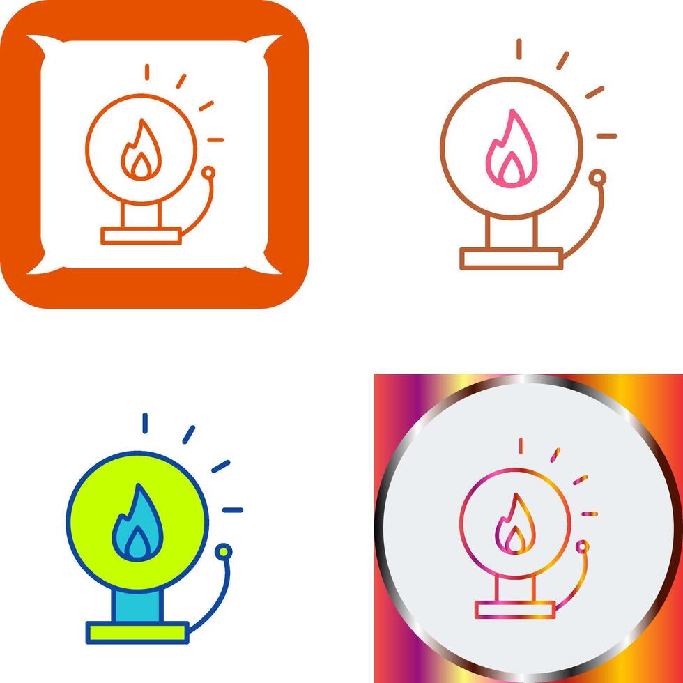 Unique Fire Alert Icon Design vector