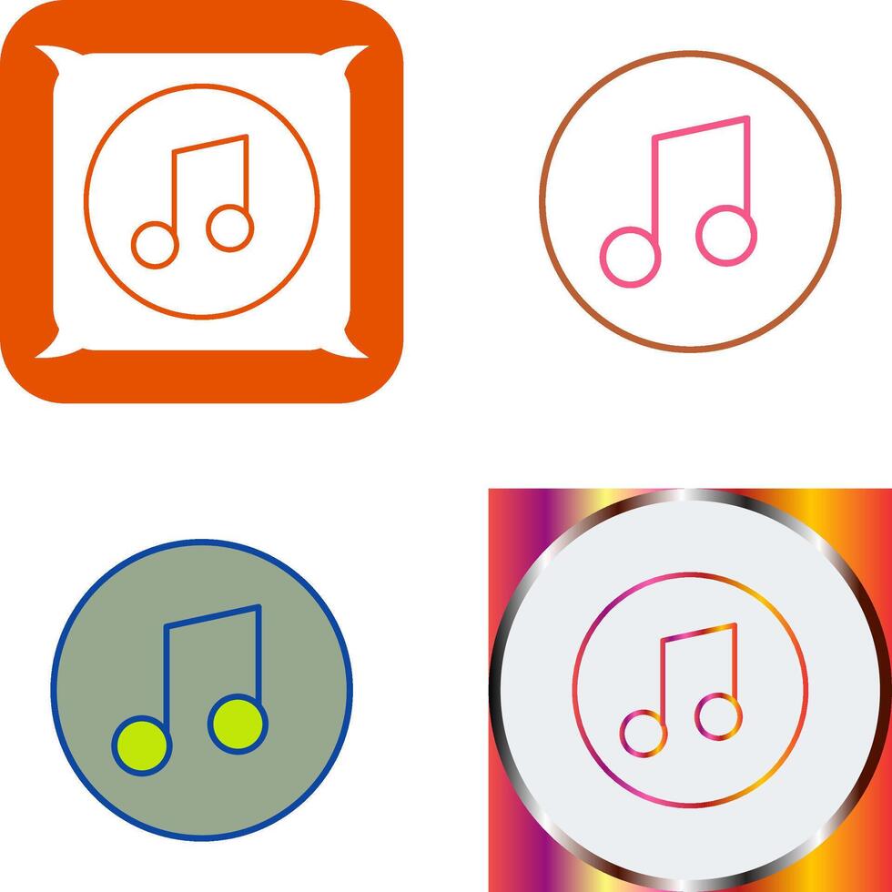 Music Player Icon Design vector