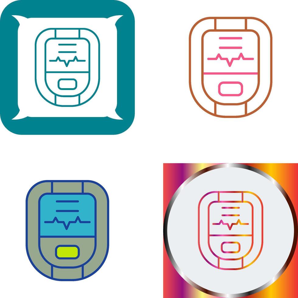 Oximeter Icon Design vector