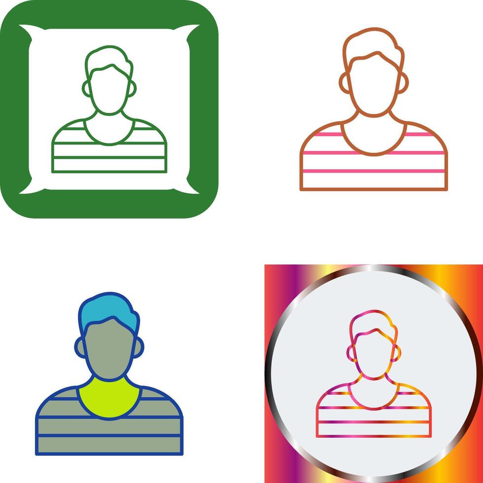 Prisioner Icon Design vector