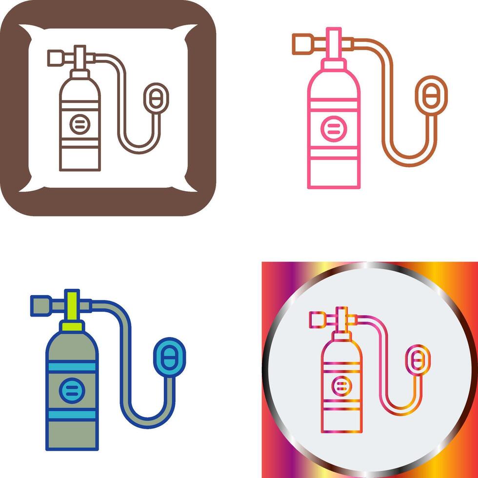 Oxygen Tank Icon Design vector