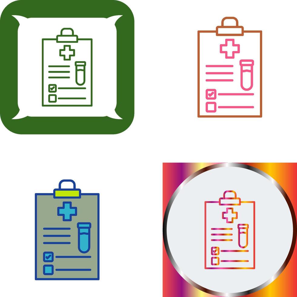 Medical Report Icon Design vector