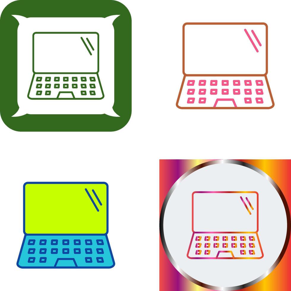 Laptop Icon Design vector
