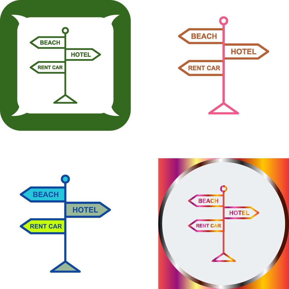 Signboard Icon Design vector