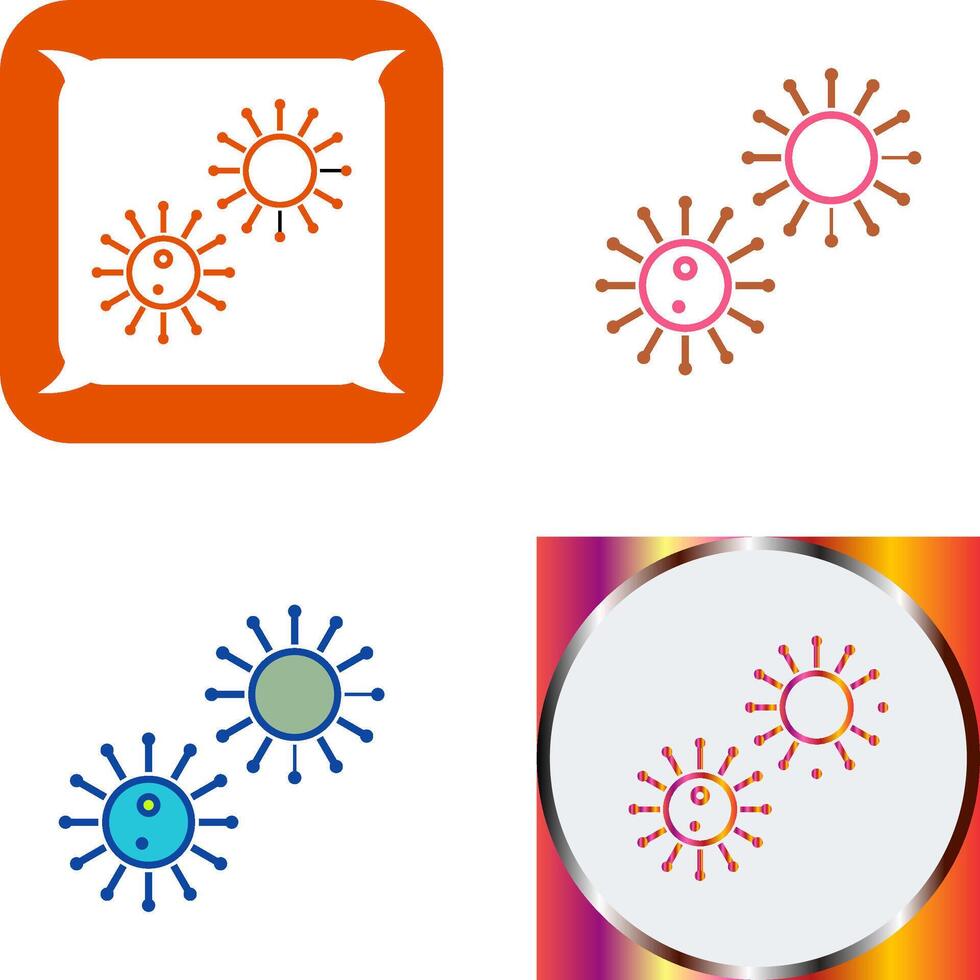 Unique Virus Icon Design vector