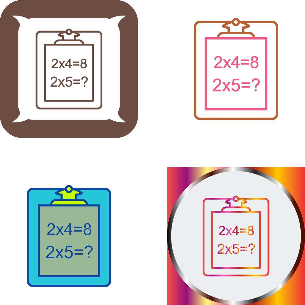 Unique Solving Question Icon Design vector
