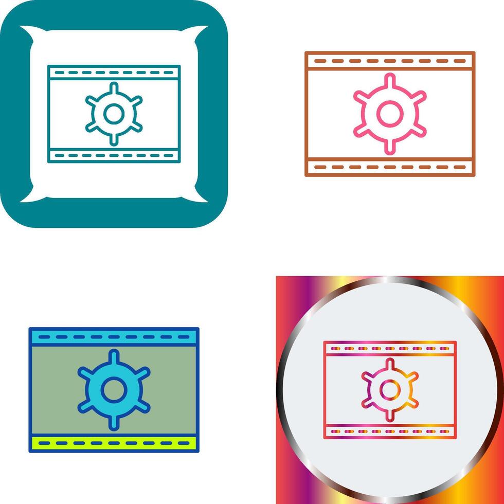 Unique Web Optimization Icon Design vector
