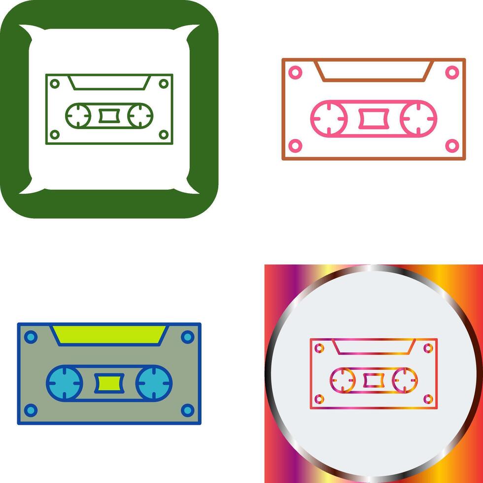 Casette Icon Design vector