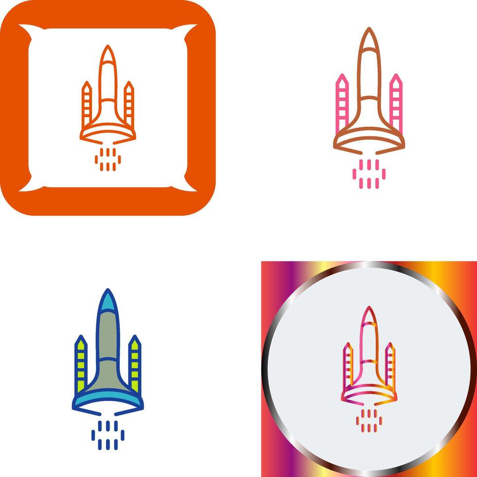 Space Shuttle Icon Design vector