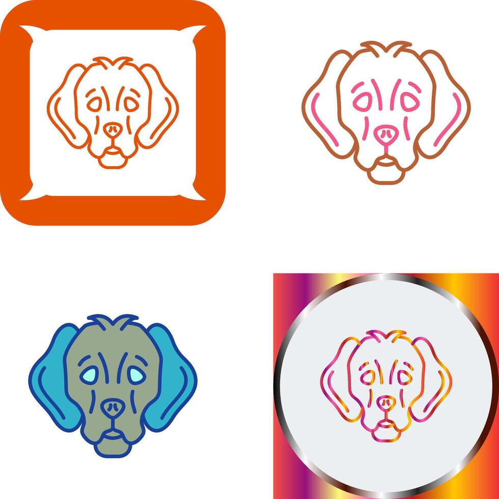 Dog Icon Design vector