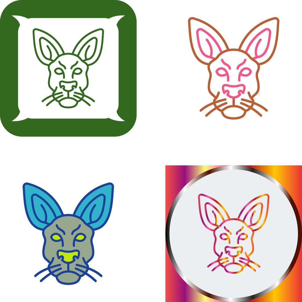 Kangaroo Icon Design vector