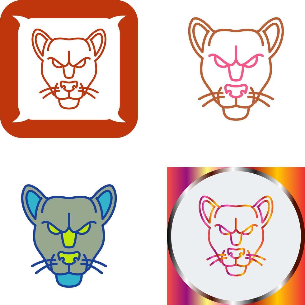 Black Panther Icon Design vector