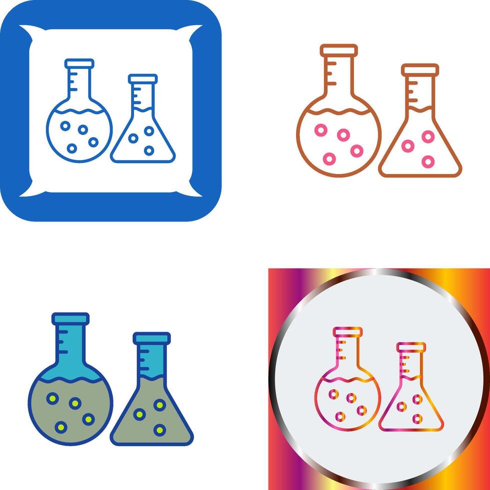 Flask Icon Design vector