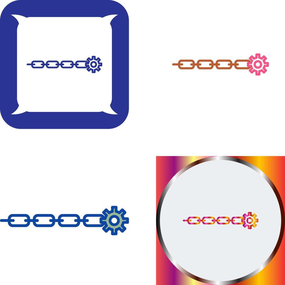 Unique Link Sales Icon Design vector