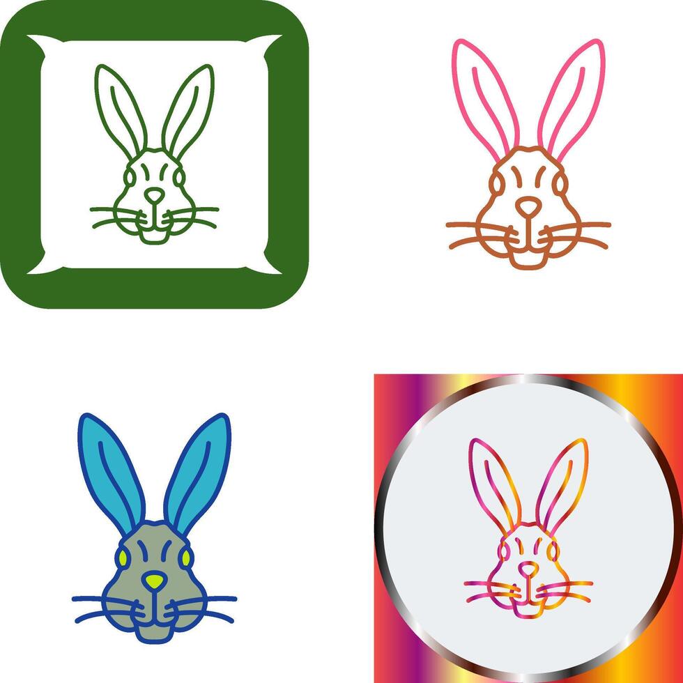 Rabbit Icon Design vector