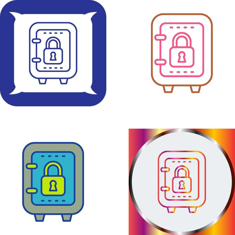 Safe Box Icon Design vector