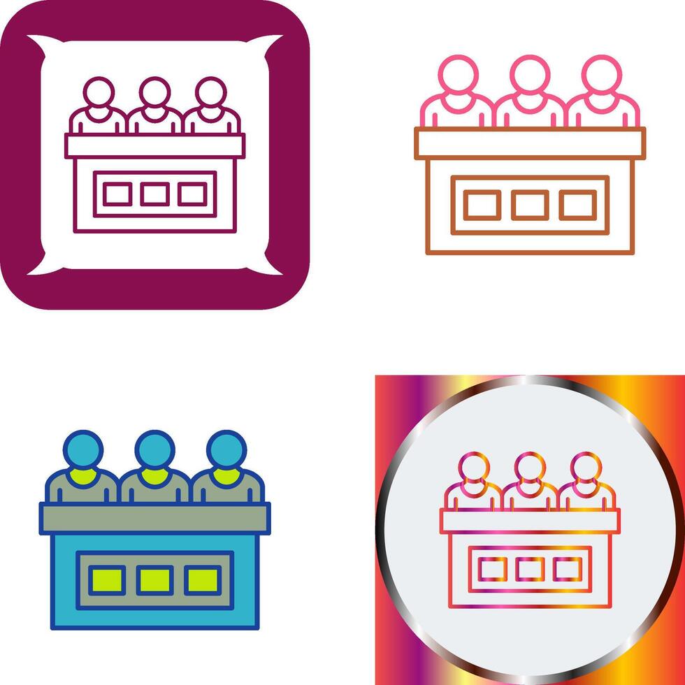 Jury Icon Design vector